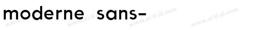 moderne sans字体转换